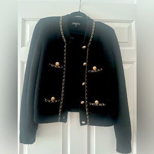 Generation Love Chain Cardigan in black size xxl